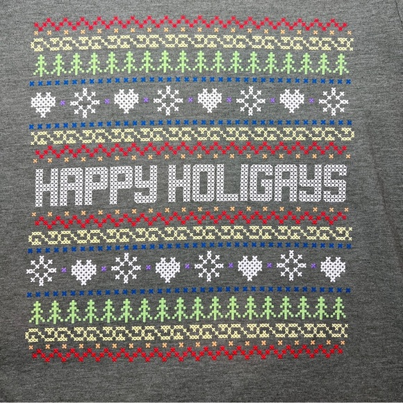 Fuego 🌈🎄Happy Holigays🎄 🌈Green T-shirt-Size XS - Picture 3 of 8